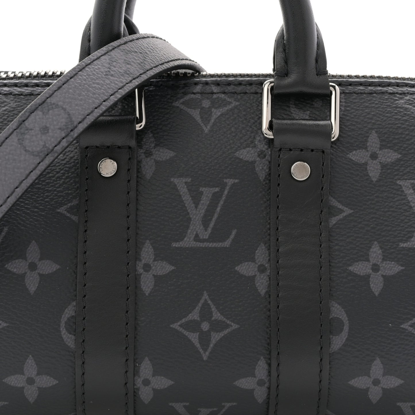 Reverse Monogram Eclipse Keepall XS Black