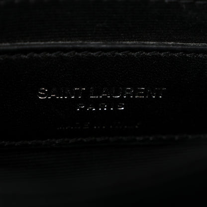Saint Laurent Calfskin Y Quilted Monogram Toy Loulou Crossbody Bag Black 6 of 15