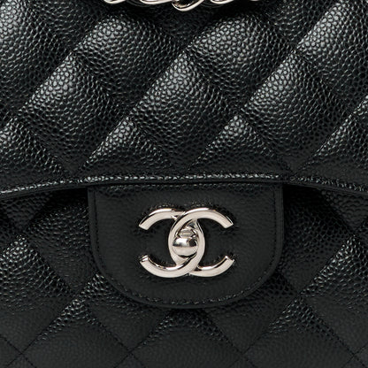 Chanel Caviar Quilted Jumbo Double Flap Black 9 of 11