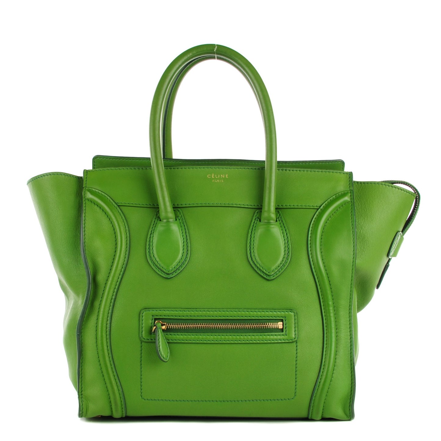 Smooth Calfskin Mini Luggage Green