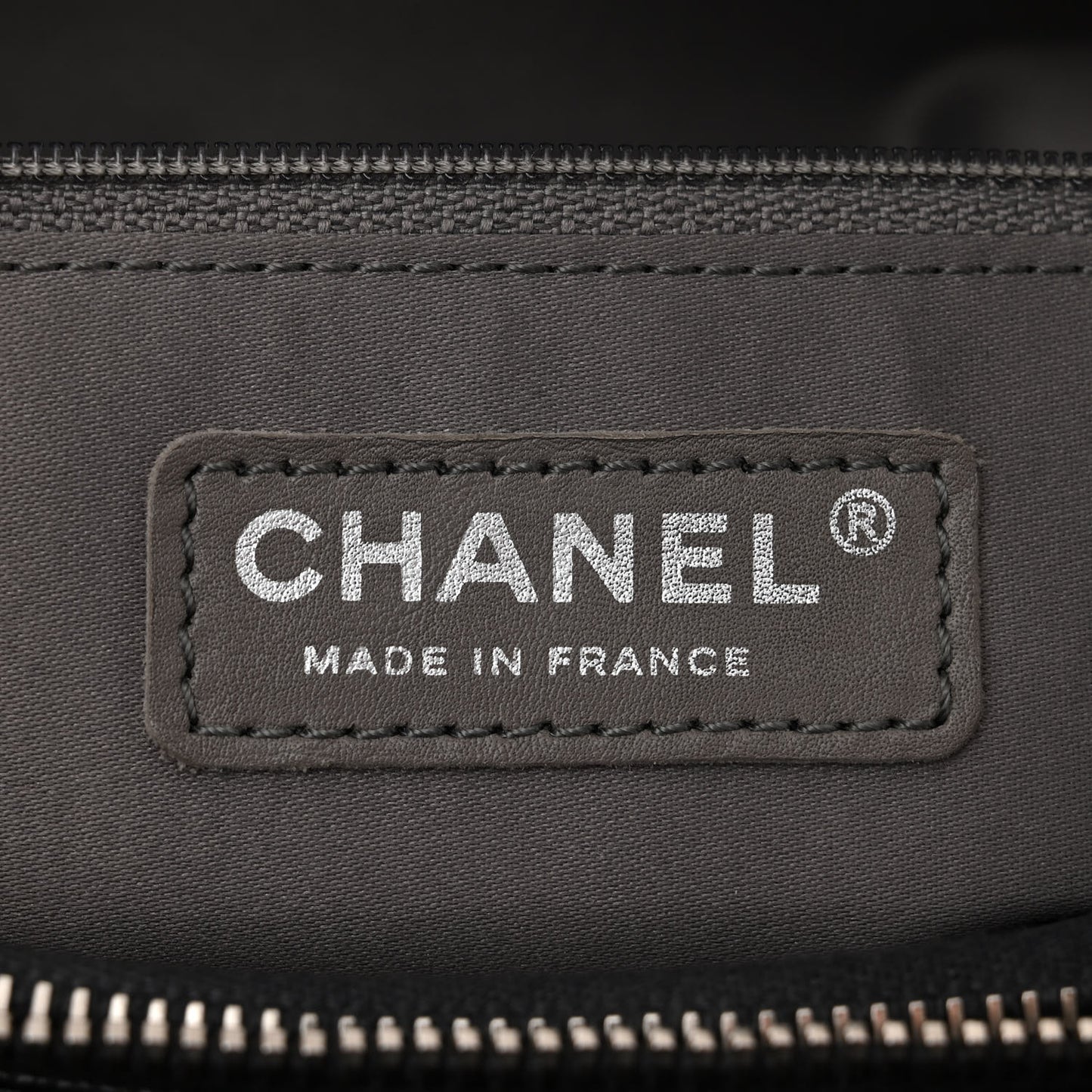 Caviar Quilted Grand Shopping Tote GST Dark Grey