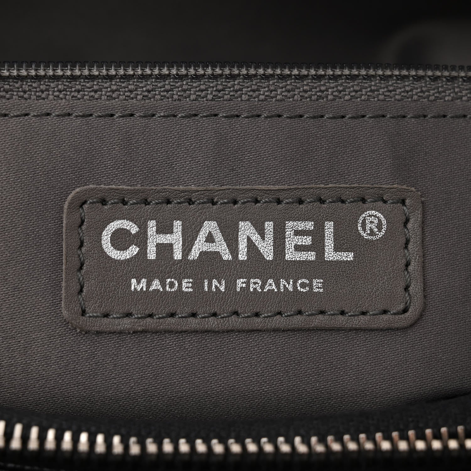 Chanel Caviar Quilted Grand Shopping Tote GST Dark Grey 7 of 11