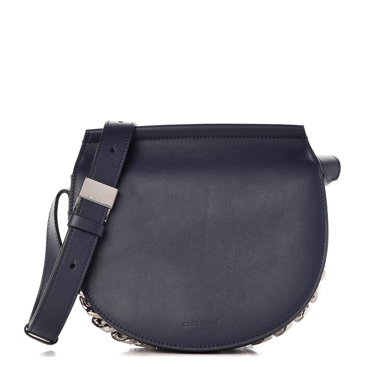 Givenchy Calfskin Mini Infinity Saddle Bag Night Blue 1 of 8
