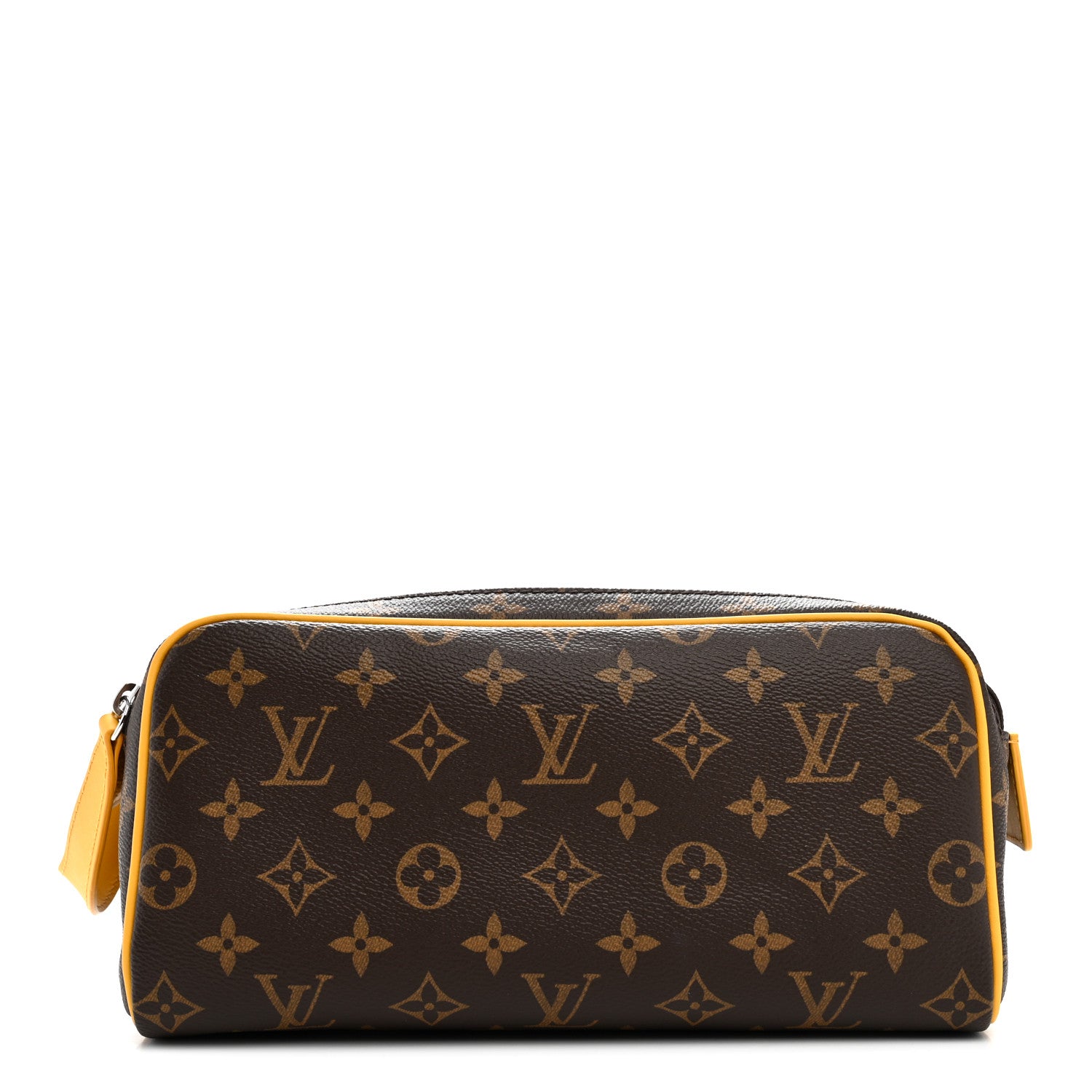 Louis Vuitton Monogram Macassar Dopp Kit Toilet Pouch Safran