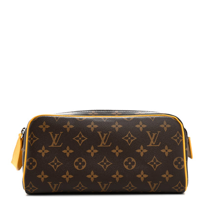 Louis Vuitton Monogram Macassar Dopp Kit Toilet Pouch Safran Yellow 1 of 7