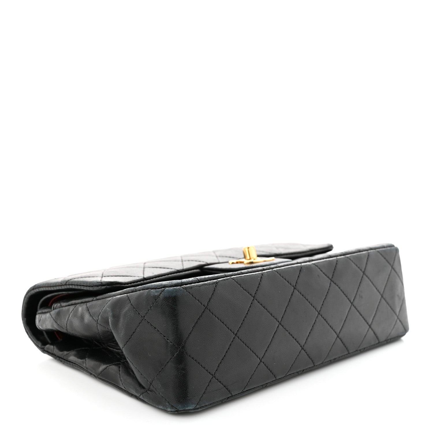 Chanel Lambskin Quilted Small Double Flap Black 4 of 14