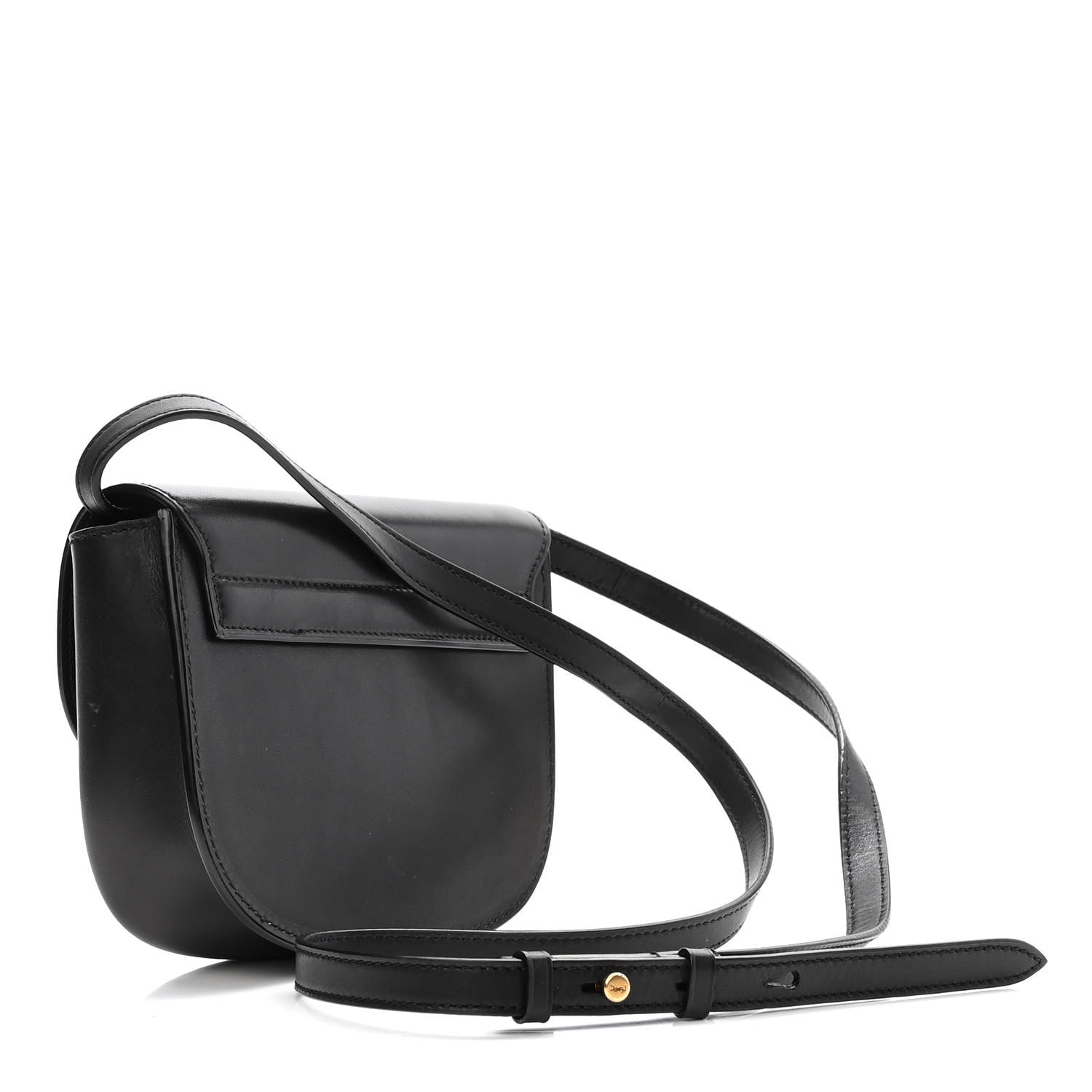 Saint Laurent Smooth Calfskin Classic Monogram Small Kaia Satchel Black 3 of 9