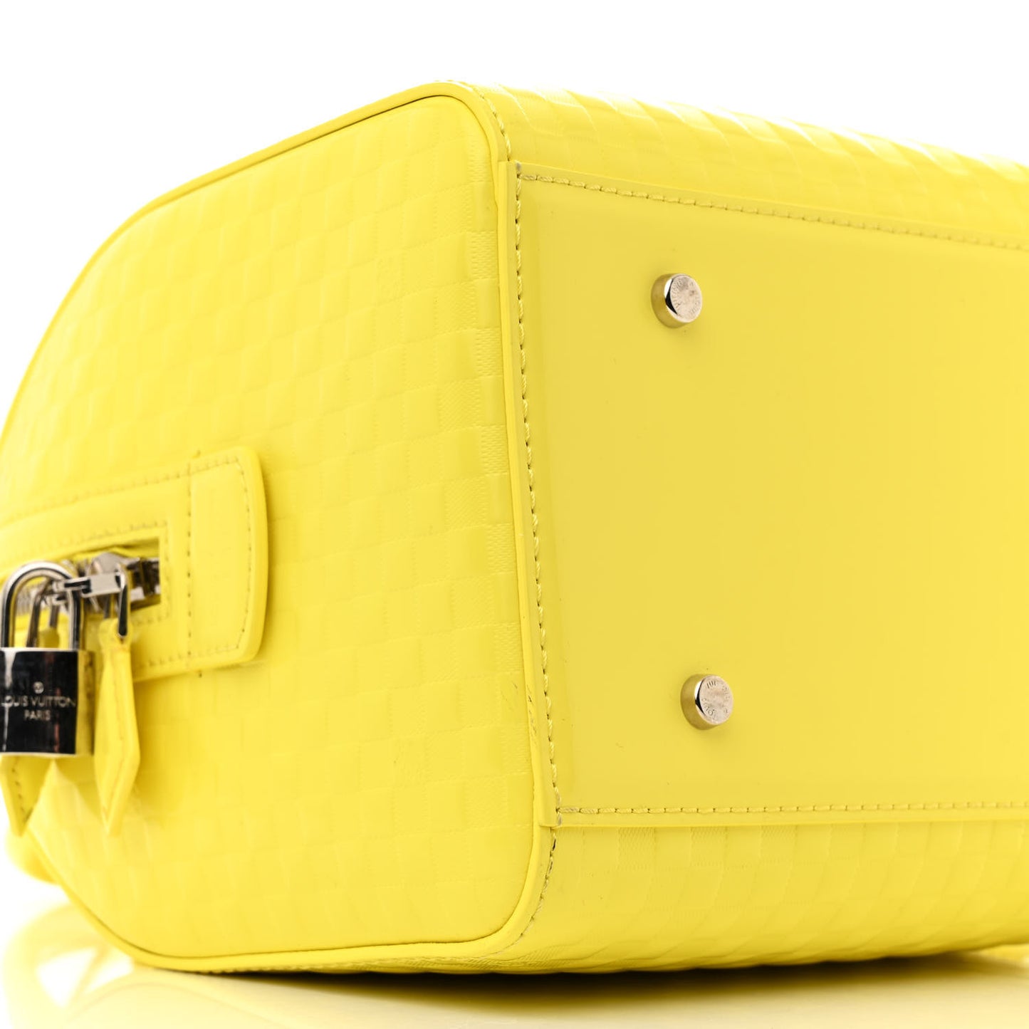 Damier Facette Speedy Cube PM Yellow
