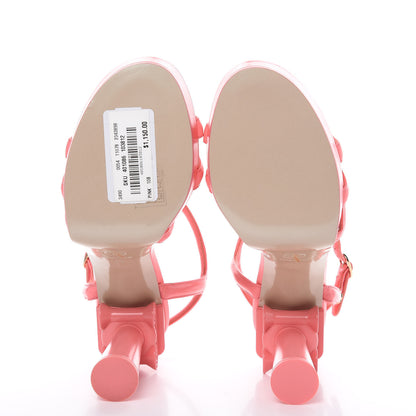 Chanel Goatskin Parthenon Platform Sandals 40 Pink 5 of 8