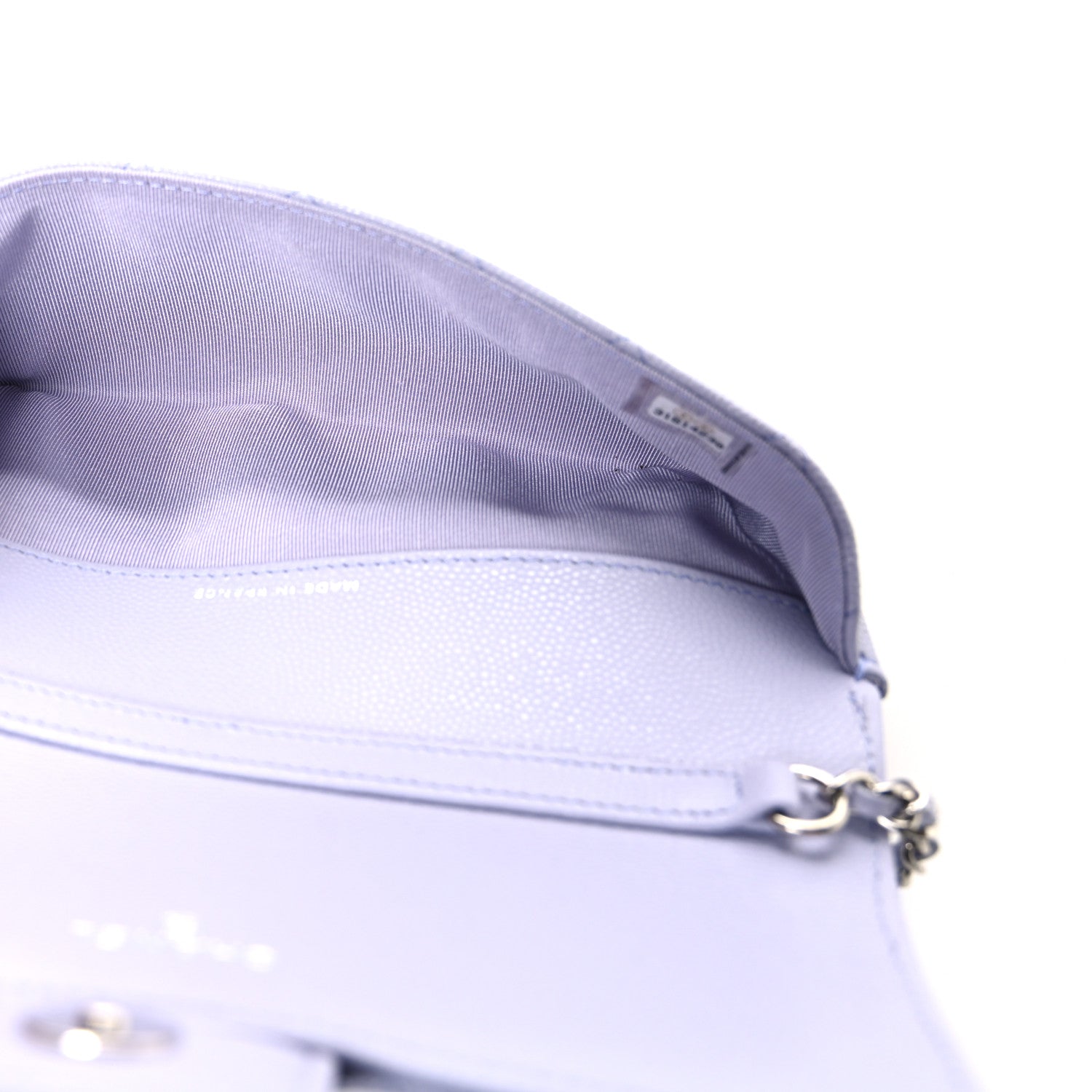 Chanel Caviar Quilted Glasses Case With Chain Light Purple 5 of 11