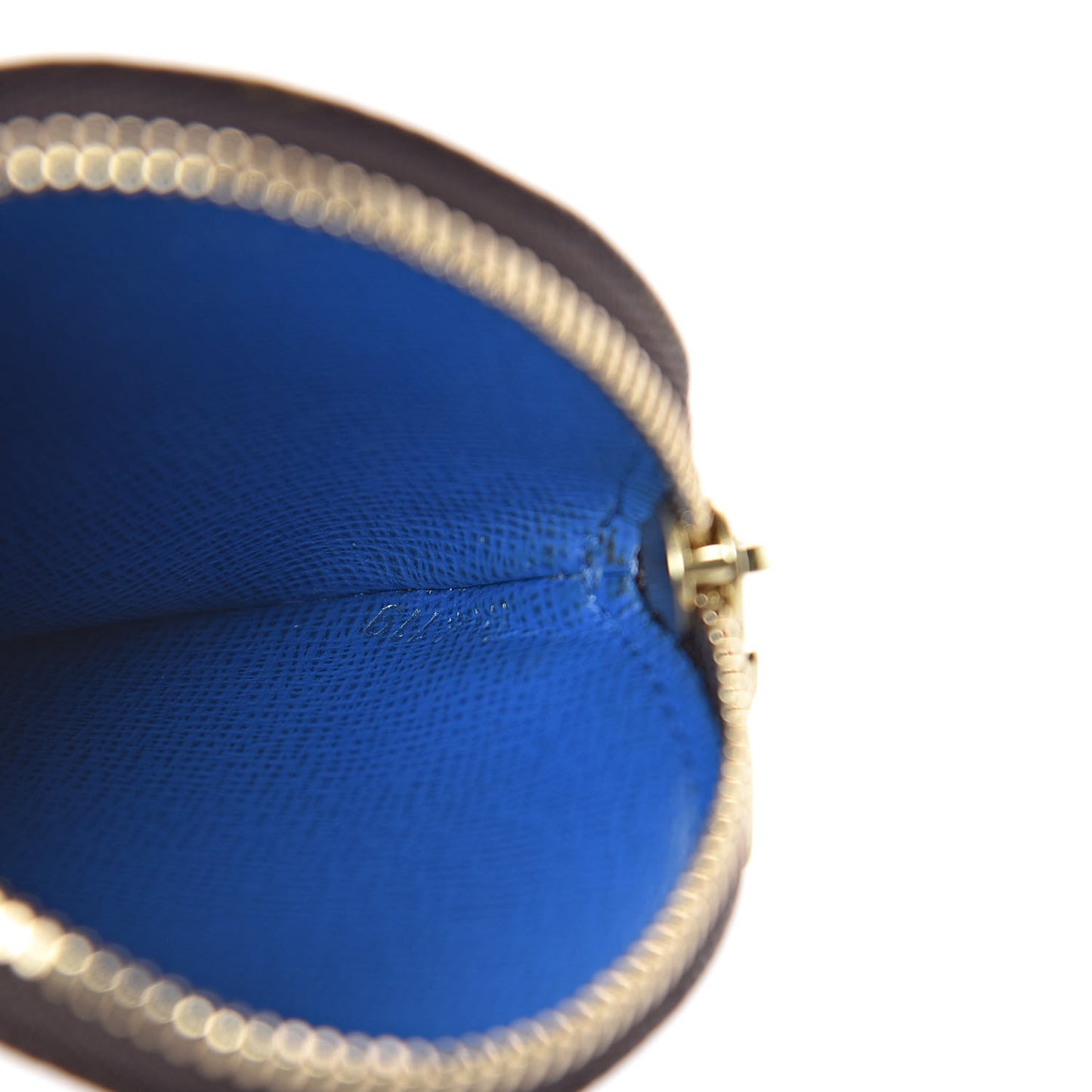 Monogram 2019 Christmas Animation Round Coin Purse Blue