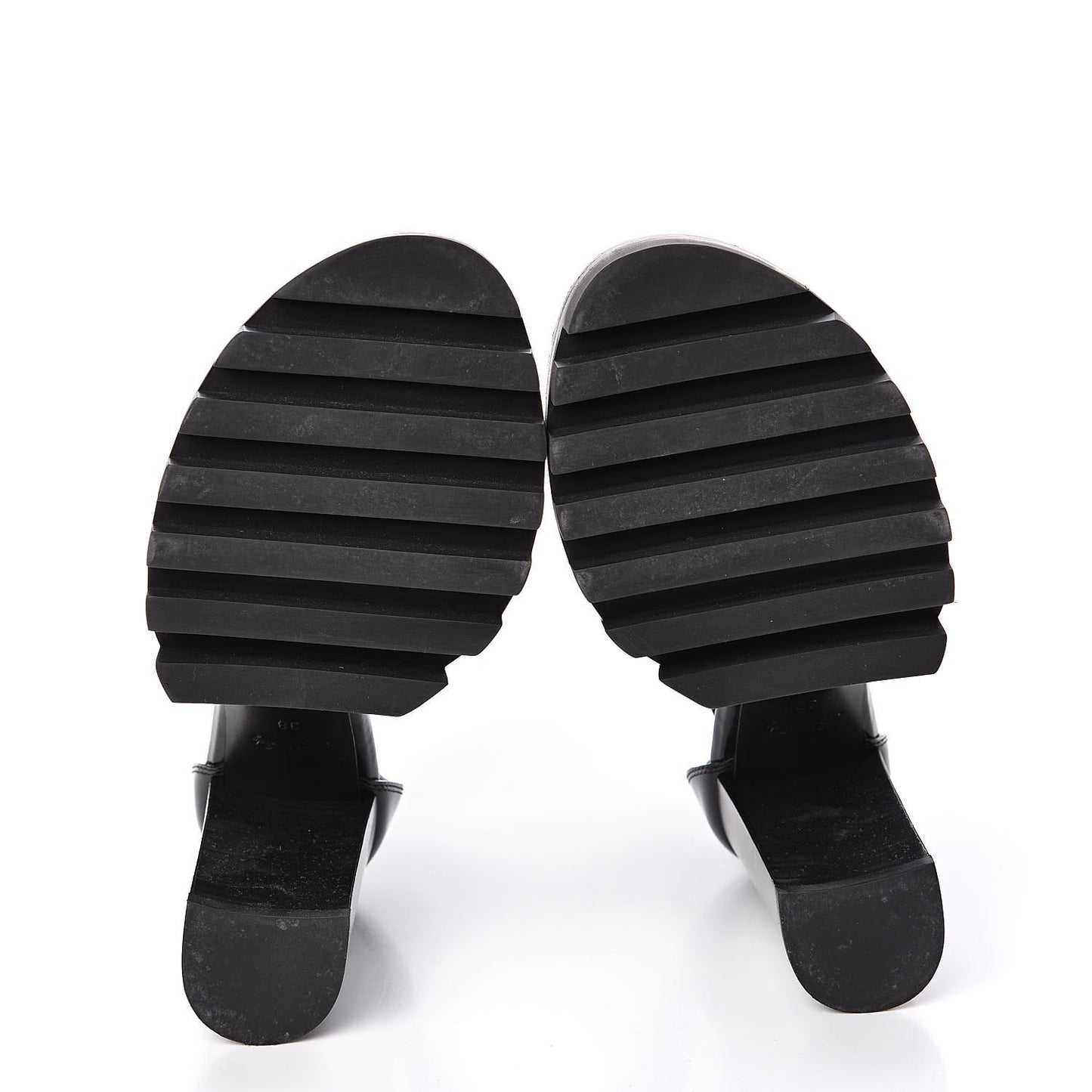 Glazed Calfskin Star Trail Sandals 38 Black