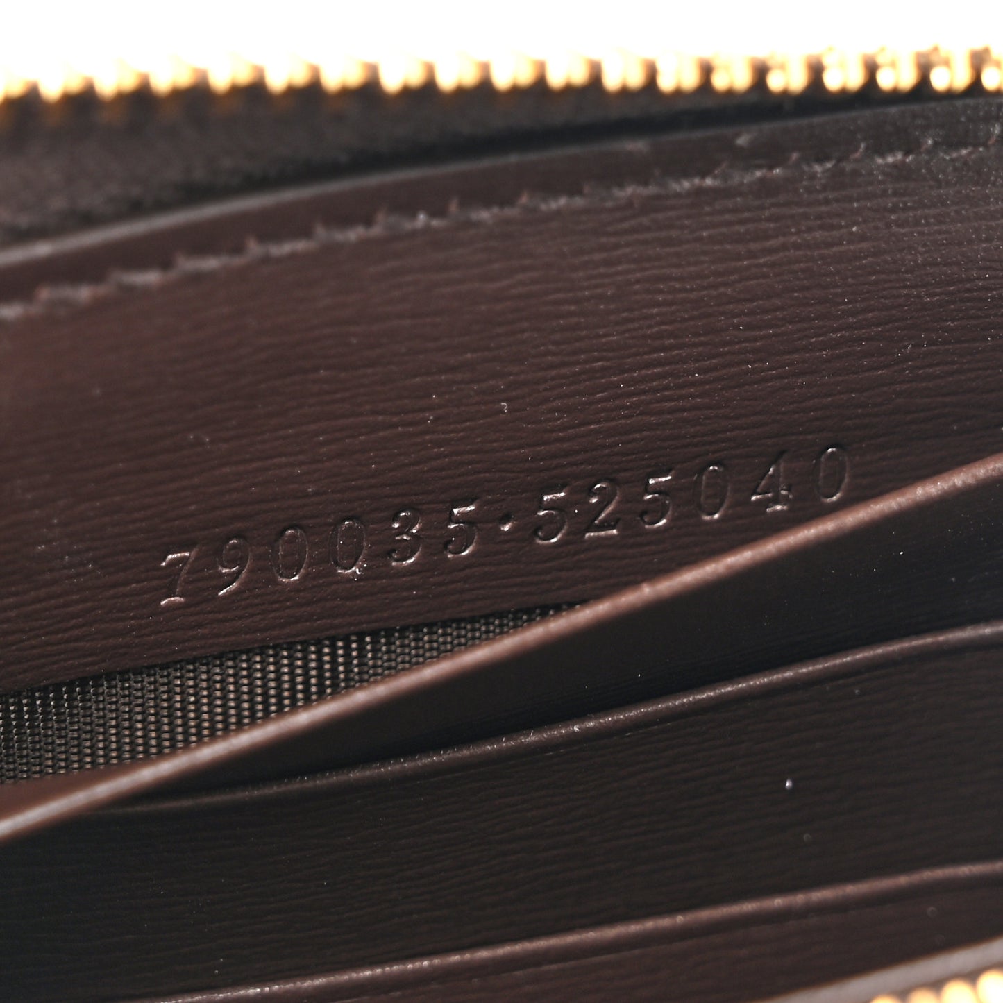 Monogram Calfskin Zip Around Wallet Beige Ebony