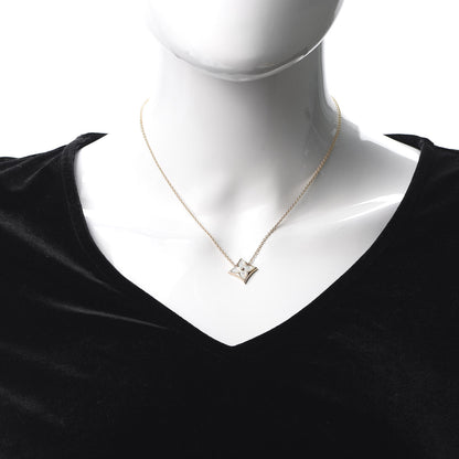 Louis Vuitton 18K Pink Gold Mother Of Pearl Blossom Pendant Necklace 2 of 6