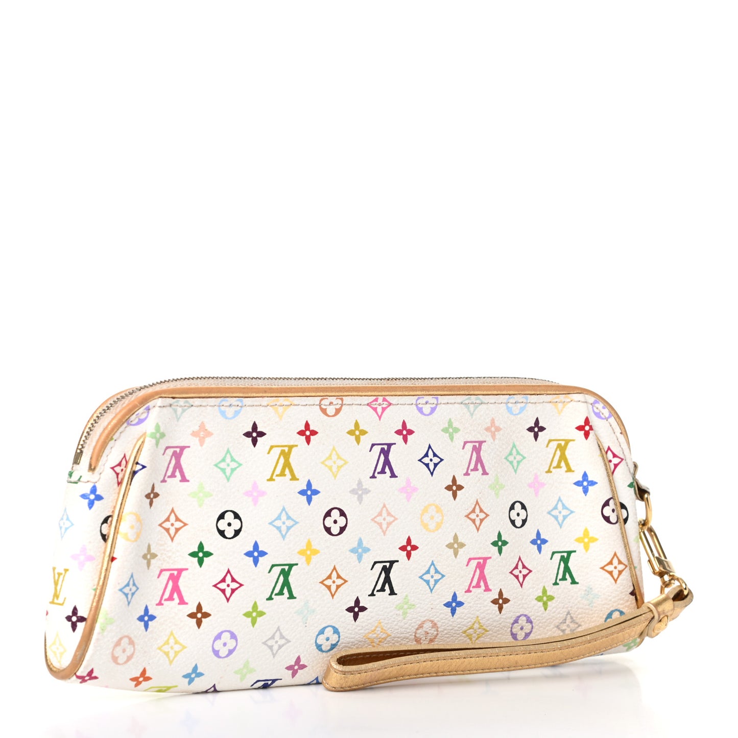 Monogram Multicolor Kate Clutch White