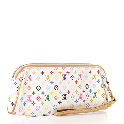 Louis Vuitton Monogram Multicolor Kate Clutch White 3 of 9