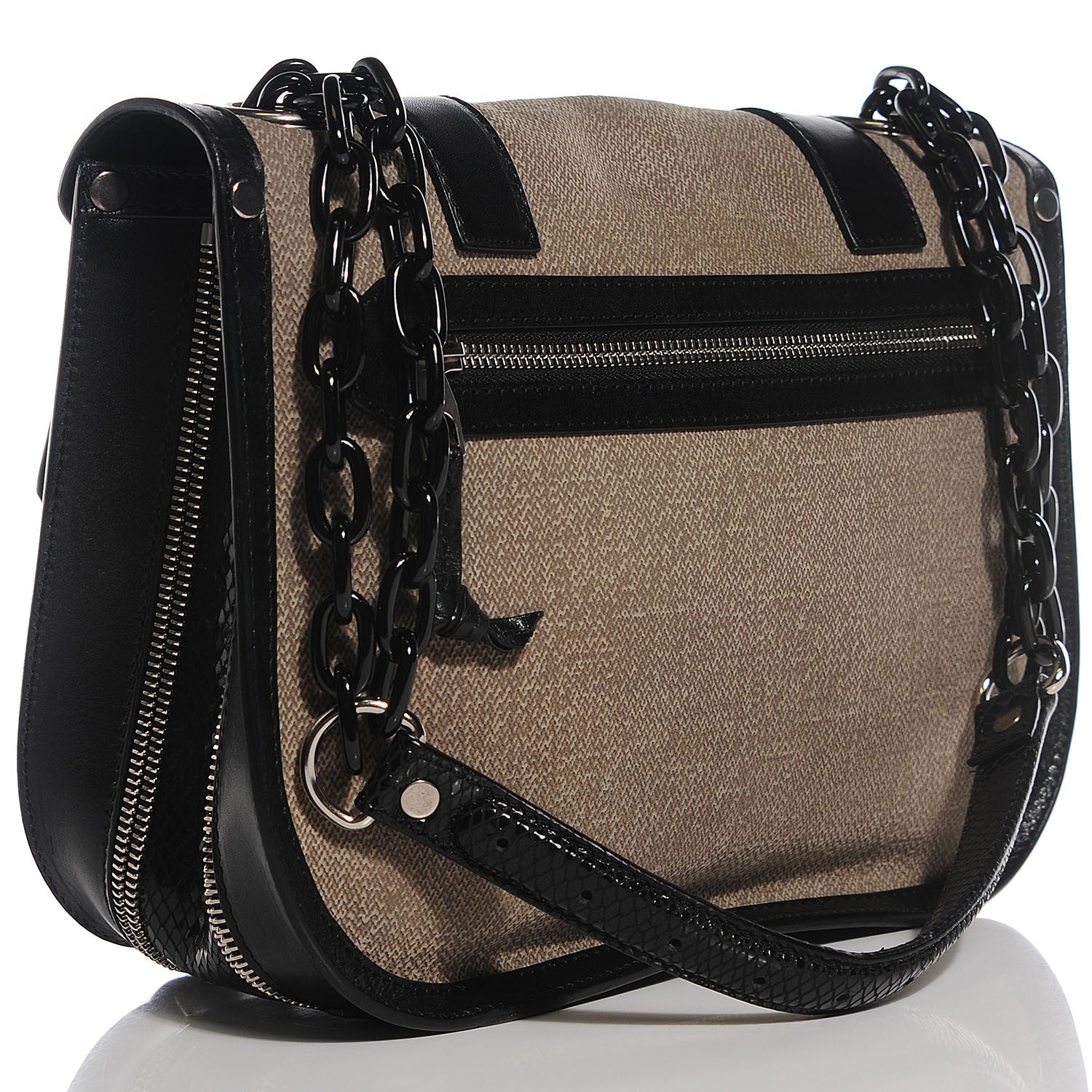 Proenza Schouler Canvas PS1 Mini Messenger Bag Taupe 3 of 9