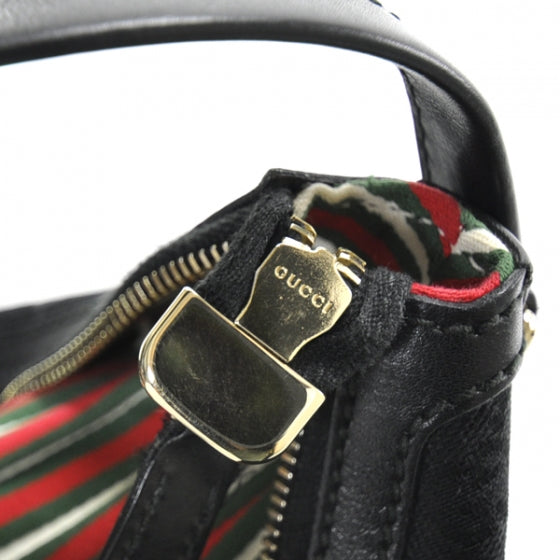 Gucci Monogram New Britt Shoulder Bag Black 10 of 12