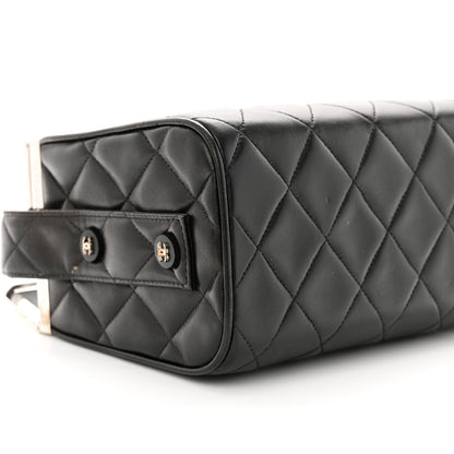 Chanel Lambskin Quilted Box Bag Black 10 of 12