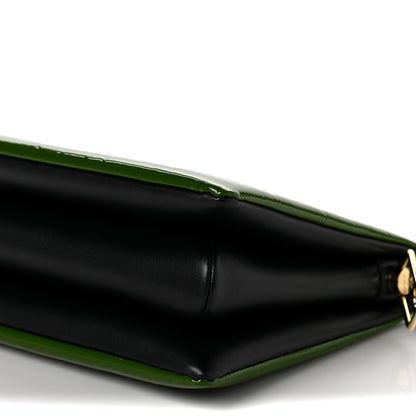 Louis Vuitton Patent Embossed Monogram Coussin PM Green Black 8 of 8