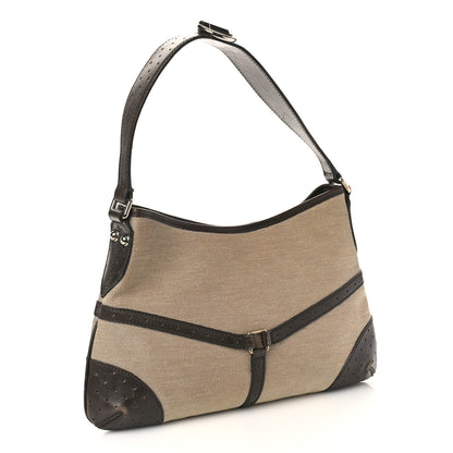 Gucci Canvas Web GG Reins Hobo Brown 3 of 11