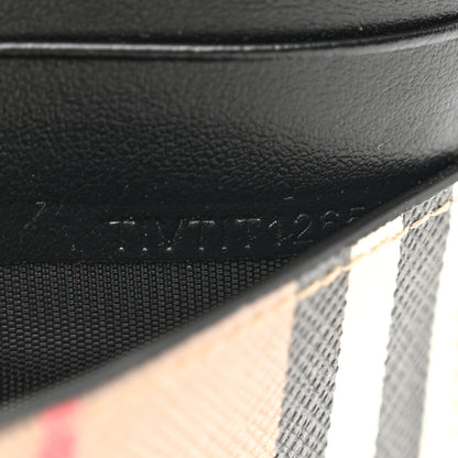 Burberry E-Canvas Calfskin Icon Stripe Card Case Archive Beige 7 of 8