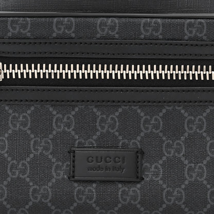 Gucci Soft GG Supreme Monogram Web Belt Bag Black Grey 8 of 11