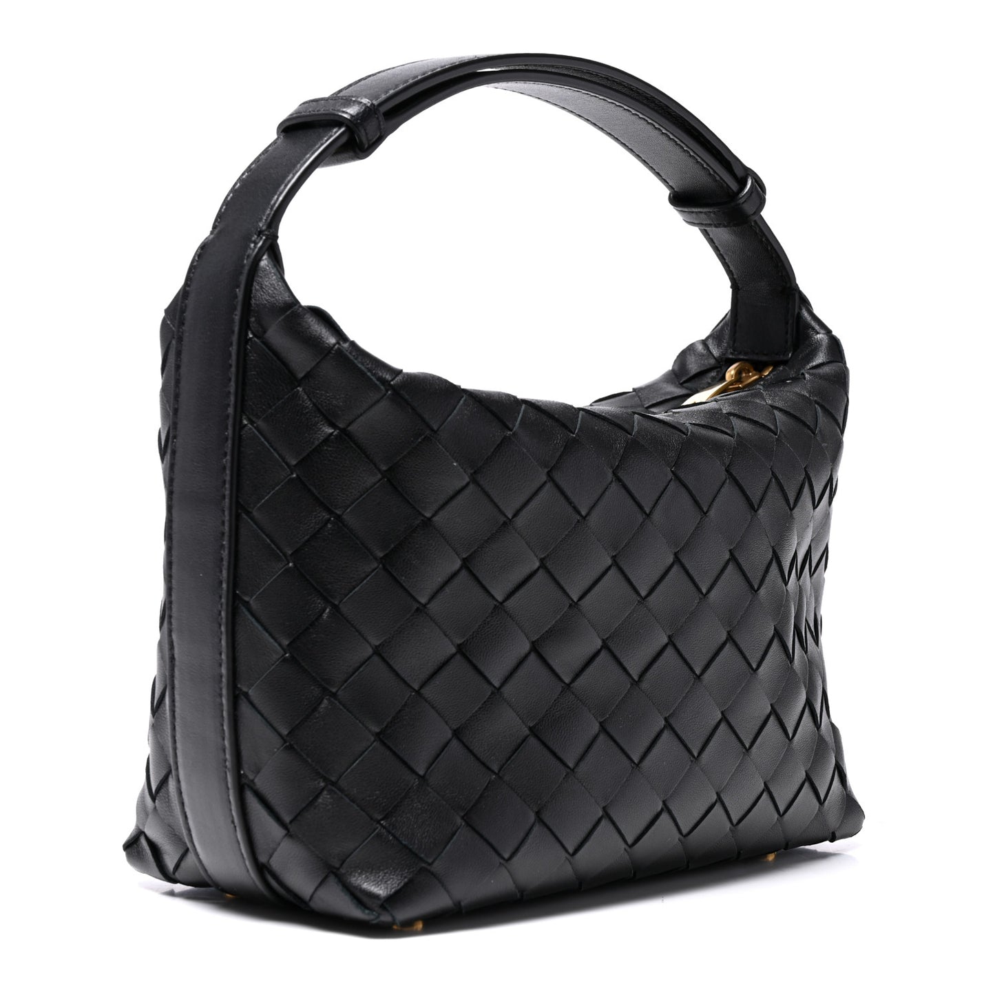 Calfskin Nappa Intrecciato Mini Wallace Black