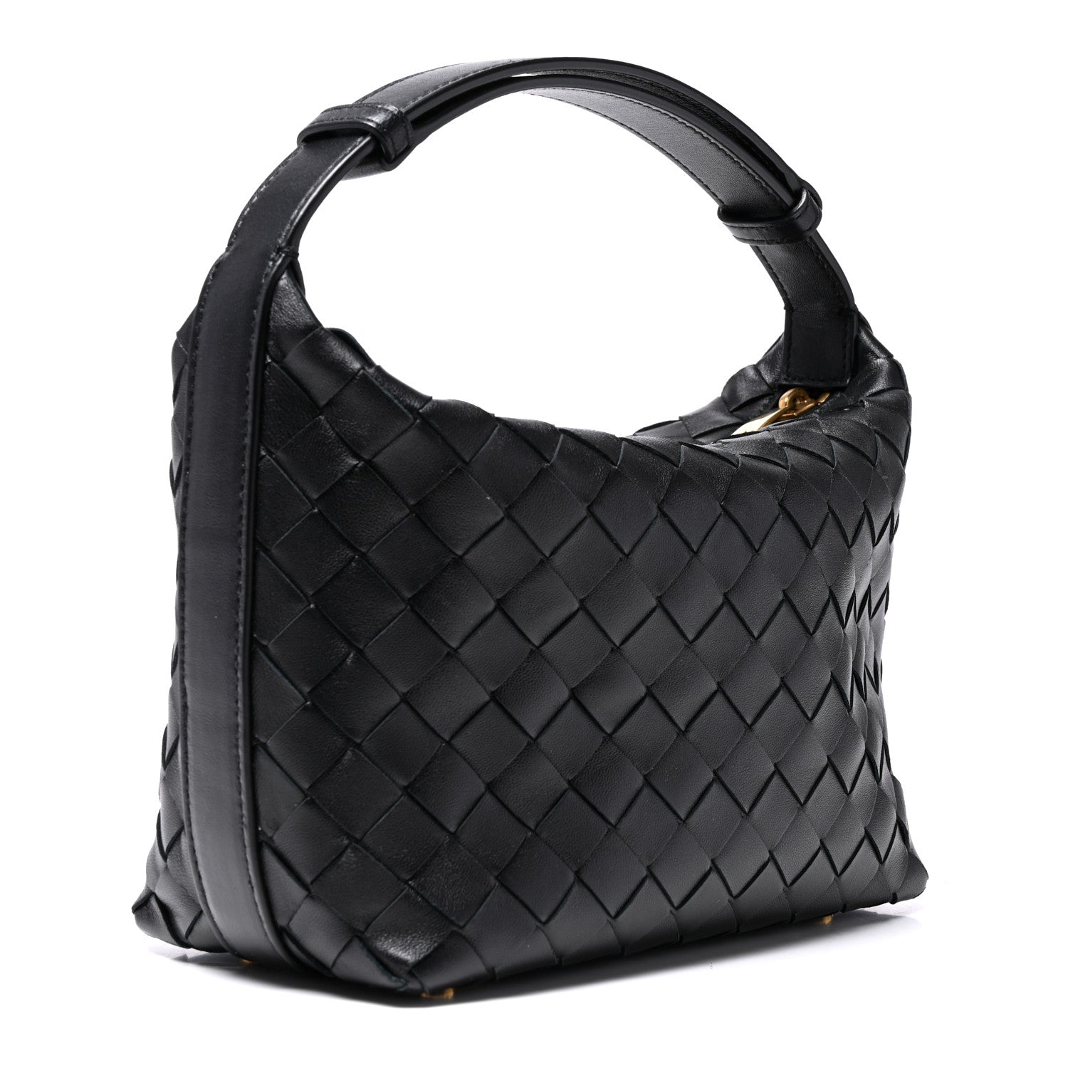 Bottega Veneta Calfskin Nappa Intrecciato Mini Wallace Black 3 of 10