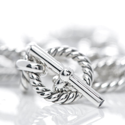 David Yurman Sterling Silver 12.5mm Cushion Link Chain Necklace 4 of 5