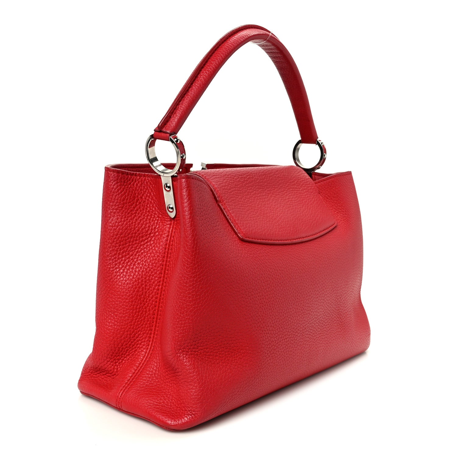 Louis Vuitton Taurillon Capucines MM  Coquelicot 2 of 8