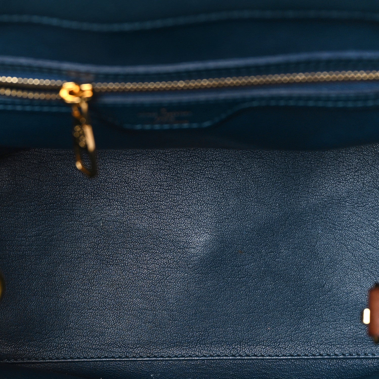 Louis Vuitton Ostrich Lizard Majestueux Tote MM Navy 4 of 11