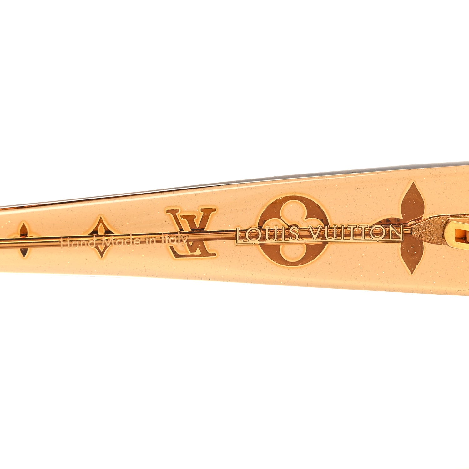 Louis Vuitton Acetate Obsession Cat Eye Sunglasses Z0625E Glitter Gold 5 of 7