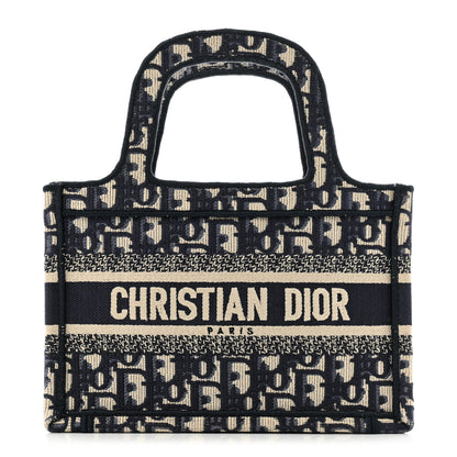 Christian Dior Oblique Mini Book Tote Blue Multicolor 1 of 13