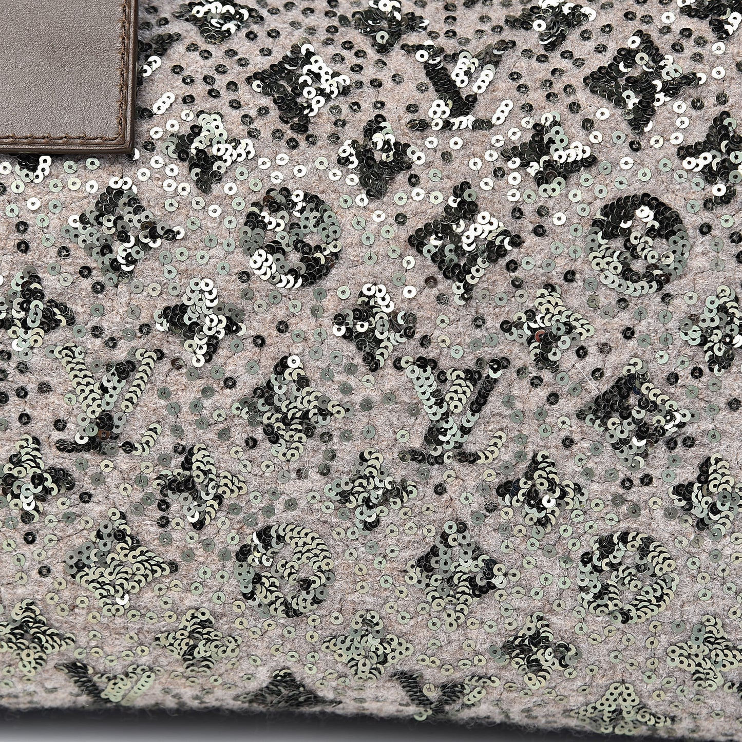 Sequin Monogram Sunshine Express Speedy Kaki