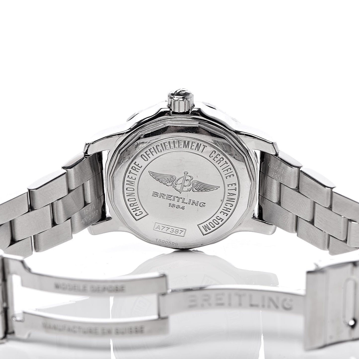 Stainless Steel 33mm Colt Ocean Chronometer Quartz Watch Blue A77387