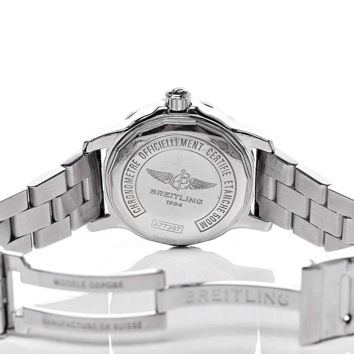 Breitling Stainless Steel 33mm Colt Ocean Chronometer Quartz Watch Blue A77387 6 of 10