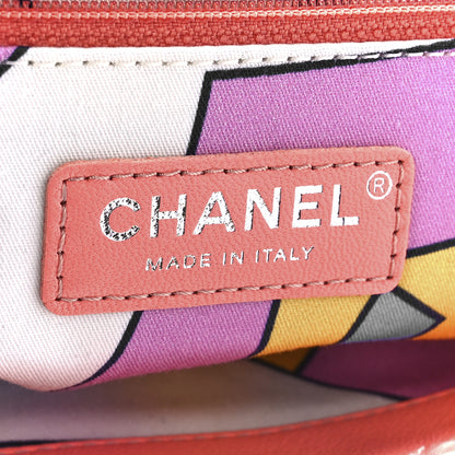 Chanel Lambskin Calfskin Mixed Fibers Quilted Medium Flap Orange 6 of 11