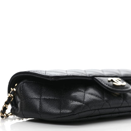 Chanel Caviar Quilted Glasses Case With Chain Black 9 of 11