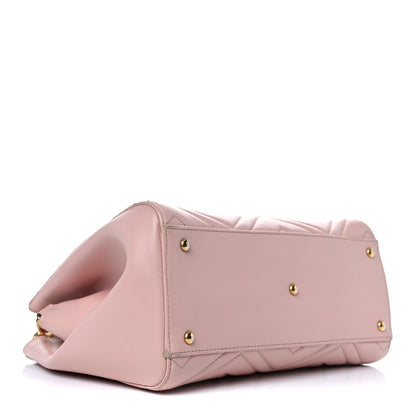 Gucci Calfskin Matelasse Small GG Marmont Tote Perfect Pink 3 of 16
