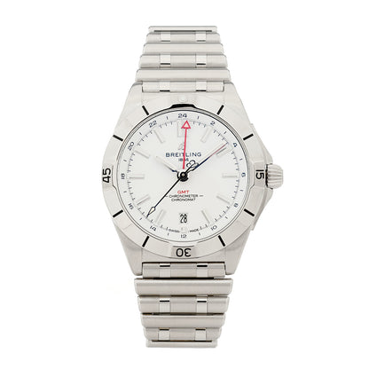 Breitling Stainless Steel 40mm Chronomat GMT Automatic Watch White A32398101A1A1 1 of 5