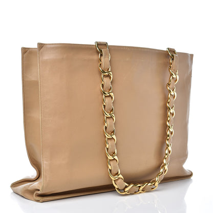 Chanel Lambskin Jumbo CC Shoulder Bag Beige 3 of 13