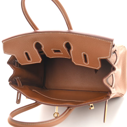 Hermes Togo Birkin 25 Gold 5 of 10
