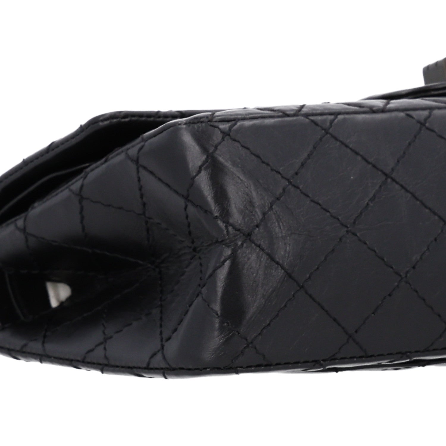 Chanel Aged Calfskin Quilted 2.55 Reissue 225 Flap So Black 9 of 10