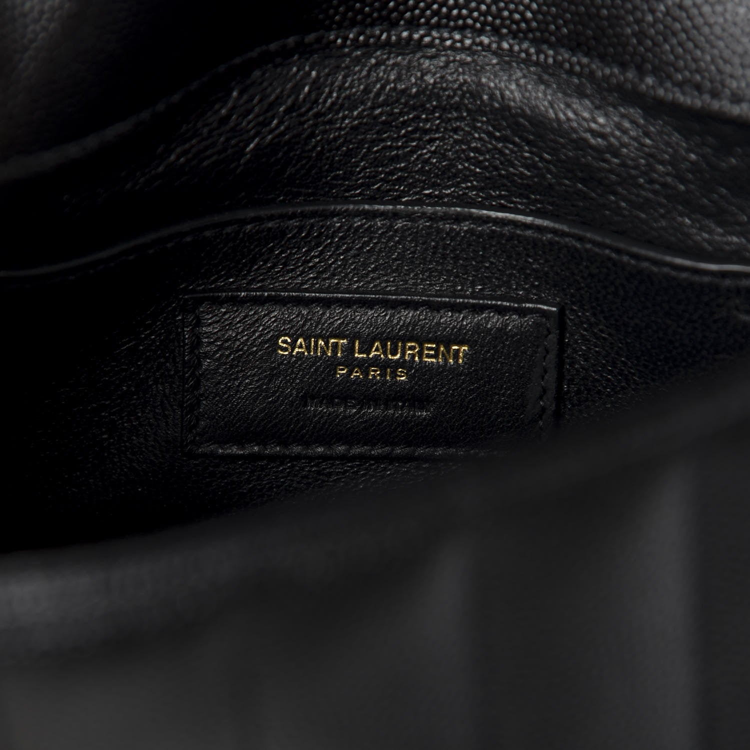 Saint Laurent Grain De Poudre Matelasse Monogram Small Vicky Chain Bag Black 9 of 10