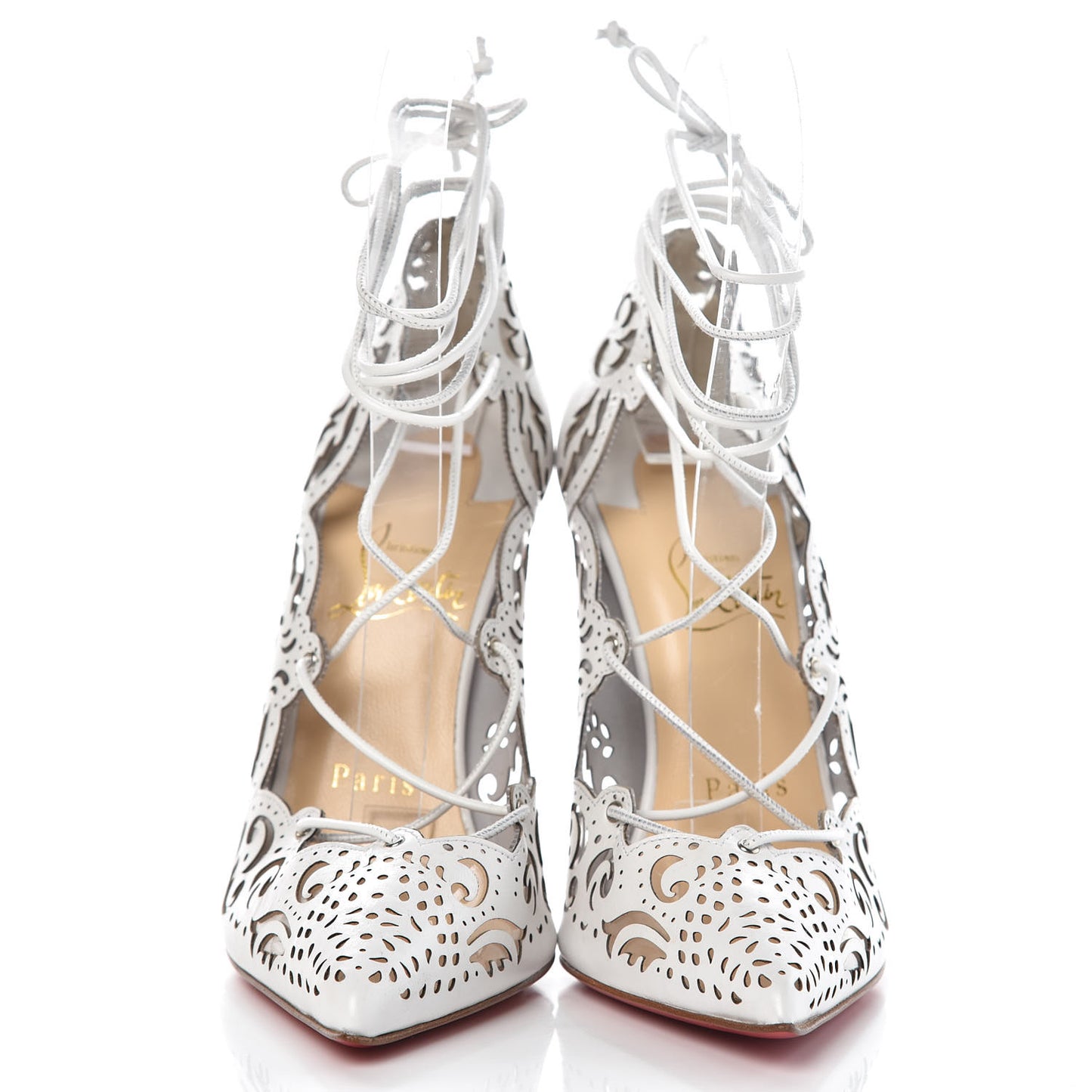 Calfskin Impera 120 Pumps 36 White