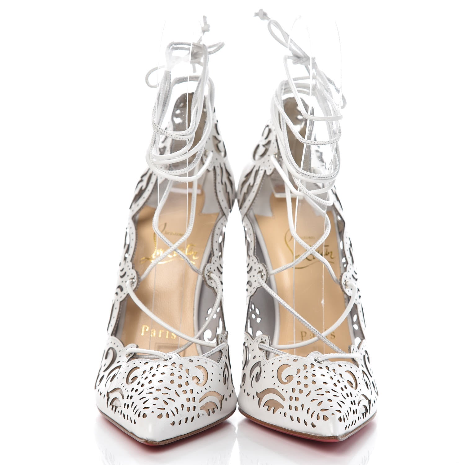 Christian Louboutin Calfskin Impera 120 Pumps 36 White 3 of 10