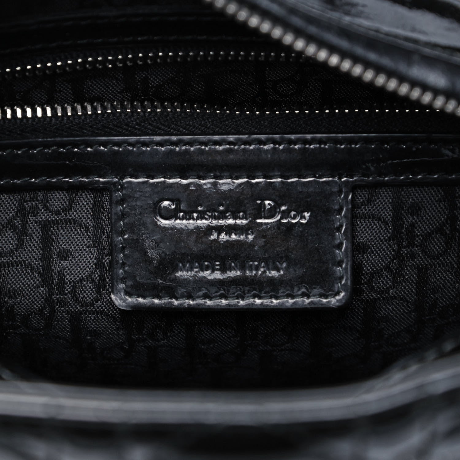 Christian Dior Patent Cannage Medium Lady Dior Black 8 of 9