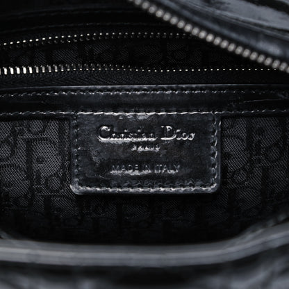 Christian Dior Patent Cannage Medium Lady Dior Black 8 of 9