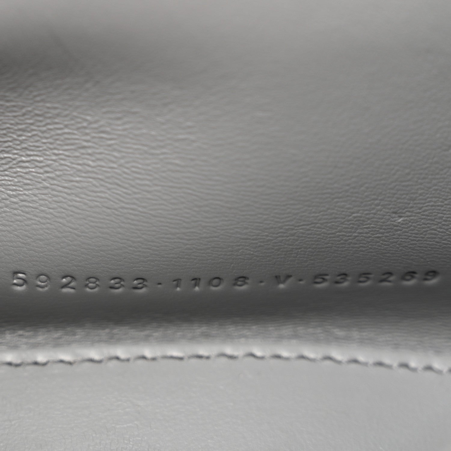 Balenciaga Shiny Calfskin Crocodile Embossed Hourglass Top Handle Bag XS Balenciaga Grey 7 of 13